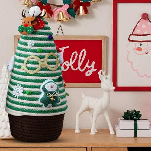 Panier de stockage de Noël compact pour décorer votre table