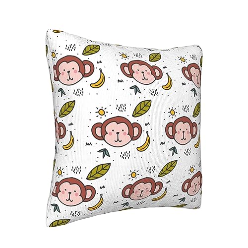Housse de coussin singe velours côtelé pour rénover le canapé - 3