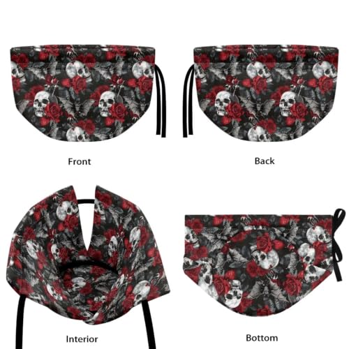 Image of Halloween Tea Cosy Gothic Skull Tea Kettle Dust Cover for Party Insulated Teapot Covers for Home Kitchen Decoration Gift for Wife
