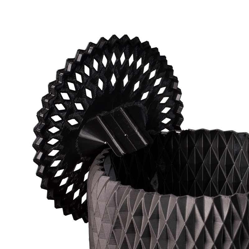 Iriso - Petit composteur de Jardin Design Ananas 50L - Couleurs Vert Foncé