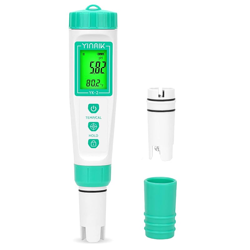 Medidor de pH Digital para Aquários com Sonda Extra YINMIK YK-2N Branco