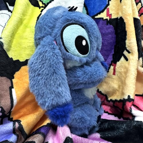 Ubephant Stitch que respira, Stitch peluche, 28 cm Stich boneco Stich que respira para dormir cartoon peluche que respira anime com música luzes anime presente de aniversário para crianças