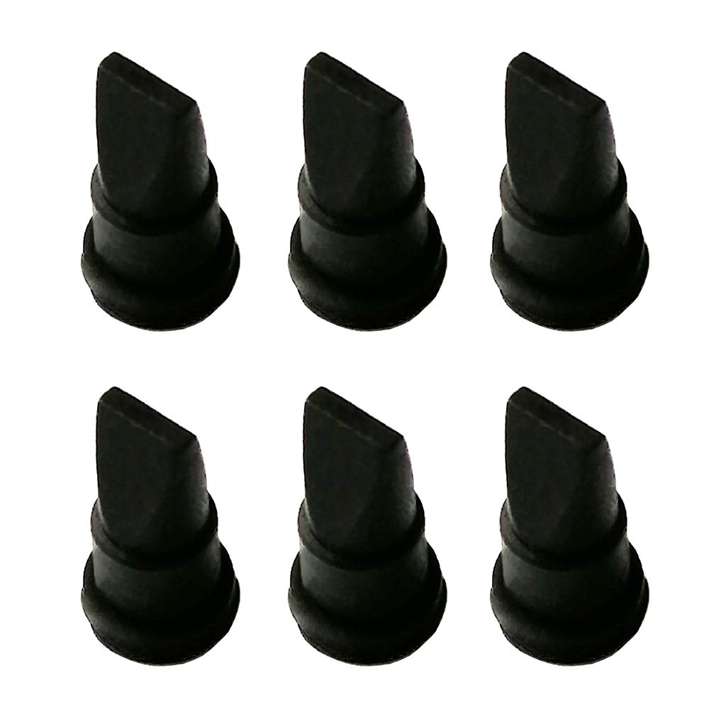 10 pieces Black Silicone Duckbill Valve One-way Check Valve 5 x 2.2 x 10 MM for Liquid and Gas Backflow Prevent