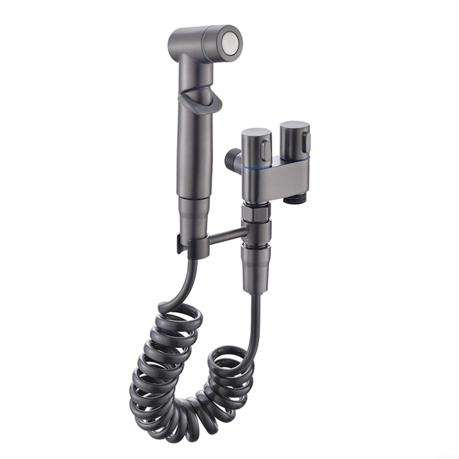 Gunmetal szary bidet zestaw natryskowy toaleta ręczny spryskiwacz bidet zawór kątowy kran higiena osobista spray toaletowy do wygodnego czyszczenia
