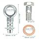 QUARKZMAN 4 Stück Hohlschraube M12x1,5mm Hohlschrauben Bremsenzubehör Adapter Motorrad Bremse Banjo Hohlschrauben mit Unterlegscheibe Kit