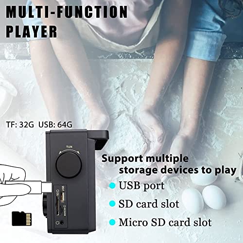 Retekess TR618 Tragbare Radio Batteriebetrieben, Kofferradio für Senioren, Weltempfänger AM FM SW, USB SD TF, Küche, für… - Image 3