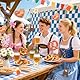 ALEGRE Streudeko Oktoberfest Deko Konfetti Holz, 50 Stück Edelweiss Bier Dirndl Brezel Lederhose Oktoberfest Tischdeko, Bayrische Deko Confetti für Bier Deko, Bier Oktoberfeste Thema Party Dekoration