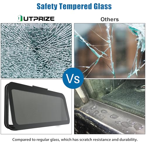 OUTPRIZE Frameless RV Window, 36" W x 22" H Tinted RV Window with Net Screen and Trim Ring, Suitable for 1-1/2" or 1-7/8" Walls, DOT Approved by OUTPRIZE - Image 5