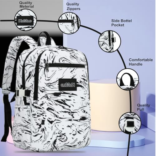 Image of Tinytot 30 Litre Japanese Korean Style School Bag Water-Resistant Laptop & Travel Backpack - Unisex Large 18 Inches Multipurpose Student Backpack for Boys & Girls, Men & Women