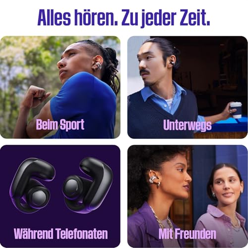 Bose Ultra Open Earbuds mit Bluetooth und OpenAudio Technologie, Clip On Kopfhörer, kabellose Open Ear Earbuds, immersive Audio… – Ansicht 5