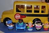 Vintage Little People School Bus (1995), Sonya Lee (1997), Michael (1997), Eddie (1997), Maggie (1997), Bus Driver (1997) & Wheel Chair (1995) Replacement Figure - Fisher Price Zoo Doll Circus Ark Toy Pet Shop
