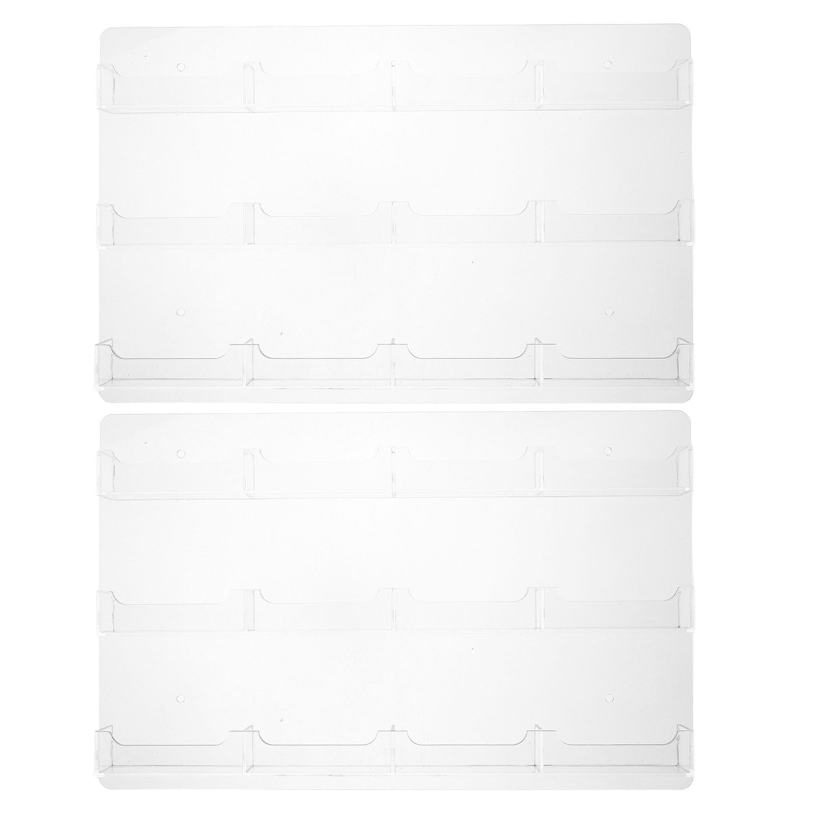 Zerodeko Lot de 2 porte-cartes muraux en acrylique, supports muraux à 12
