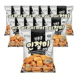 [NongHyup] Puffed Black Bean Rice Cake Snack, Korean Roasted Bean Flavor, 100% Real Ingredients From