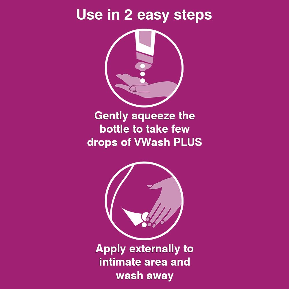 VWash Plus for Feminine Care and Hygiene, 100 ML