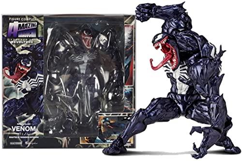 Venom Carnage Action Figure Collectible Anime Collectible Venom Doll Model Toy PVC Joints Movable Model Toy Figures Collection Model Character Statue Toy Decoration Ornaments (Venom)