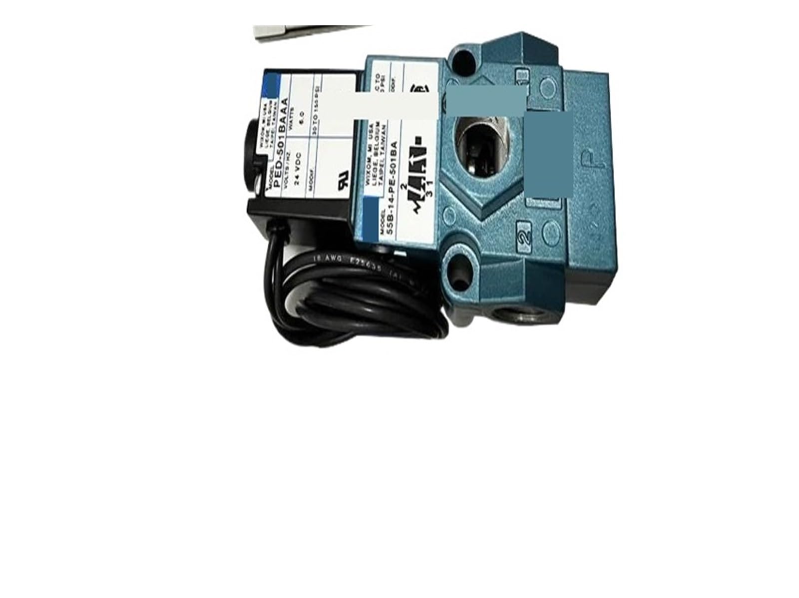 Électrovanne 55B-14-PE-501BA à commutation rapide et haute précision