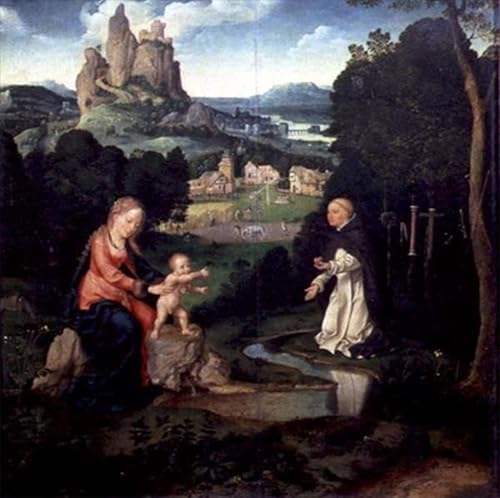 Impresiones de lienzo decorativo de la Virgen y el Niño Jesús, cuadro de 60x90cm