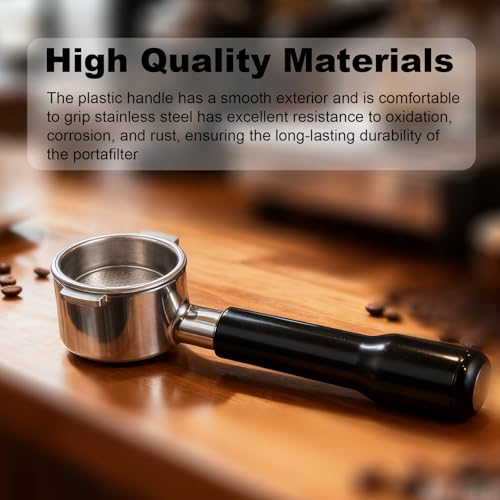 Image of 54mm Bottomless Portafilter for Breville Barista Express 18g Filter Basket Fit Breville 54mm Espresso Machines (BES870XL 880BSS 878BSS 840XL 500BSS 450BSS Duo Temp Pro) Black Portafilter