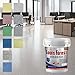 Marble effect epoxy floor paint in barrels - high gloss, quick drying, waterproof for garages, asphalt and concrete - water-based (white hemp gray, 0.5kg)