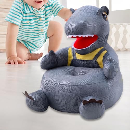 Leefasy Sofá de animais de desenho animado, cadeira de dinossauro para meninos e meninas, decoração