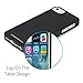 CaseCrown Lux Glider Case, Perfect Fit & Soft Interior, for iPhone 5S (Black Obsidian) (Black, iPhone 5S)