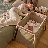 Lionelo Alice 3-in-1 Reisebett Laufgitter von 0 bis 15 kg Schaumstoffmatratze, 2 Höhenstufen, faltbar, klein, leicht, Seiteneinstieg, Reisetasche
