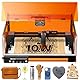 Laser Graviermaschine 10W, L2 MAX mit Gehäuse Lasergravur, 7 Sicherheitsverbesserungen, 0,01mm Präzision CNC Hochpräzise Laser Cutter 300x300 mm Arbeitsbereich für Holz, Metall, Acryl, Glas, Leder