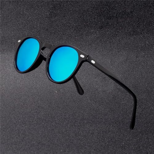 Men Women Sunglasses Round TAC Lens Frame Driving Sun Glasses UV4003