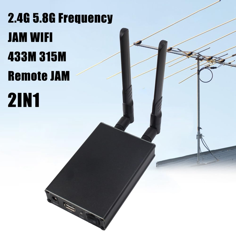 Module de Prévention de Brouillage 2,4 GHz 5,8 GHz Amplificateur de Puissance RF 2 en 1 pour Télécommande WiFi 5,8 G 2,4 G Bluetooth Installation Facile Prise UE