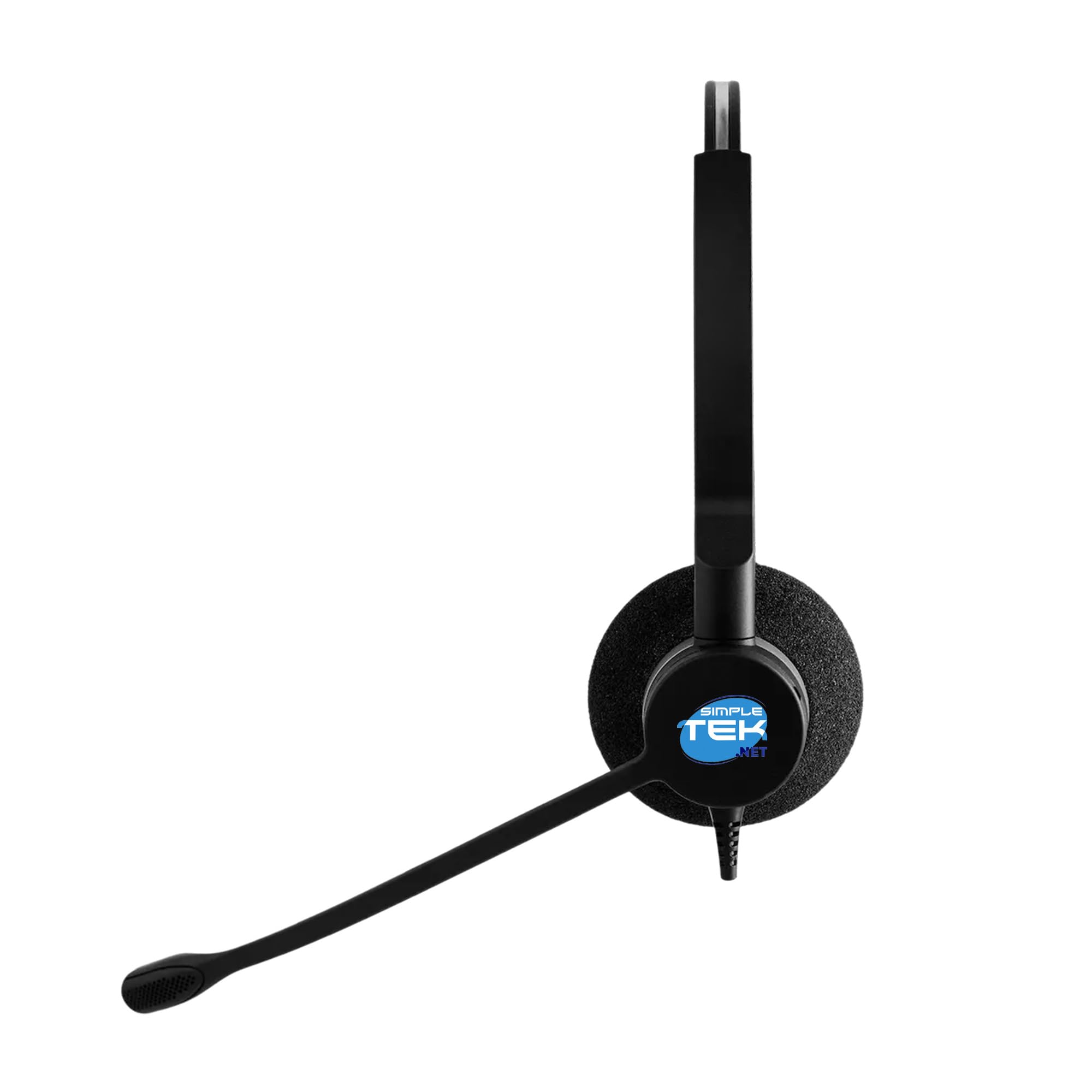 SIMPLETEK - Cuffie professionali cablate Quick Disconnect, con cancellazione del rumore e attacco rapido, per call center e telefoni da scrivania