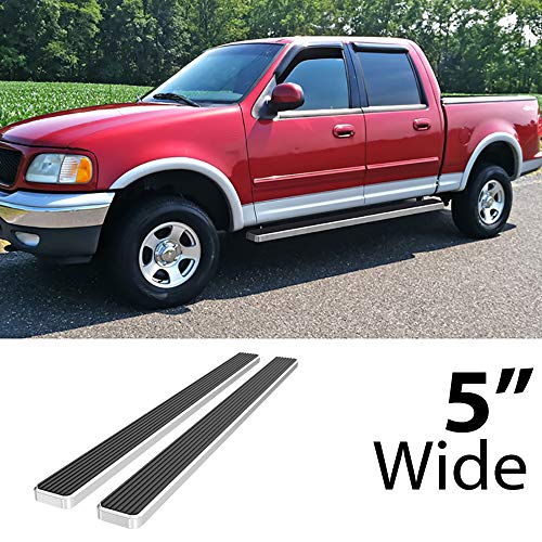 Estribos acero inoxidable 5" para Ford F150 2001-2003 miniatura 2