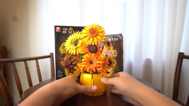 ZIQILIGHTING Set Bouquet Di Girasoli Artificiali 1161 Pezzi - Fiori Finti Da Composizione Per San Valentino, Regalo Per Donne E Ragazze - Girasoli, Gazanie, Foglie E Steli