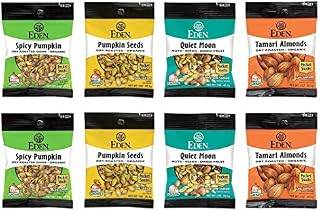 Eden Foods Pocket Snacks 4 Flavor 8 Bag Variety Bundle, 2 each: Spicy
