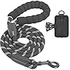 iYoShop Strong Dog Leash with Zipper Pouch, Comfortable Padded Handle and Highly Reflective Threads Dog Leashes for…