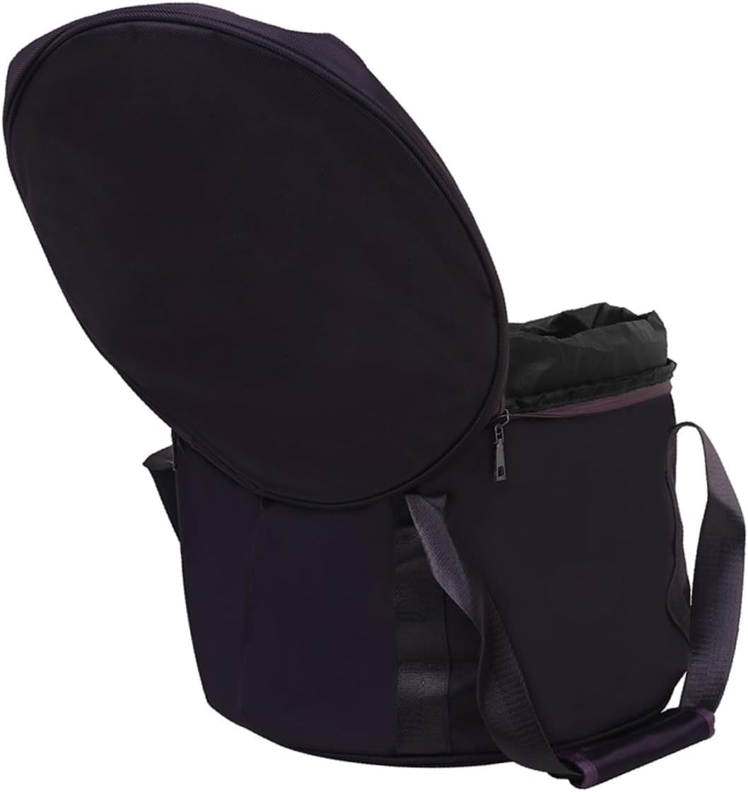 Portable Singing Bowl Storage Bag with Liner Zipper Closure Crystal Bowl Case for Meditation and Music Therapy Small Carrying Container