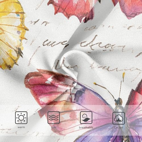 Vintage Butterfly Cotton Toddler Underwear, Kids Underwear Girls, 2T–8 Years3