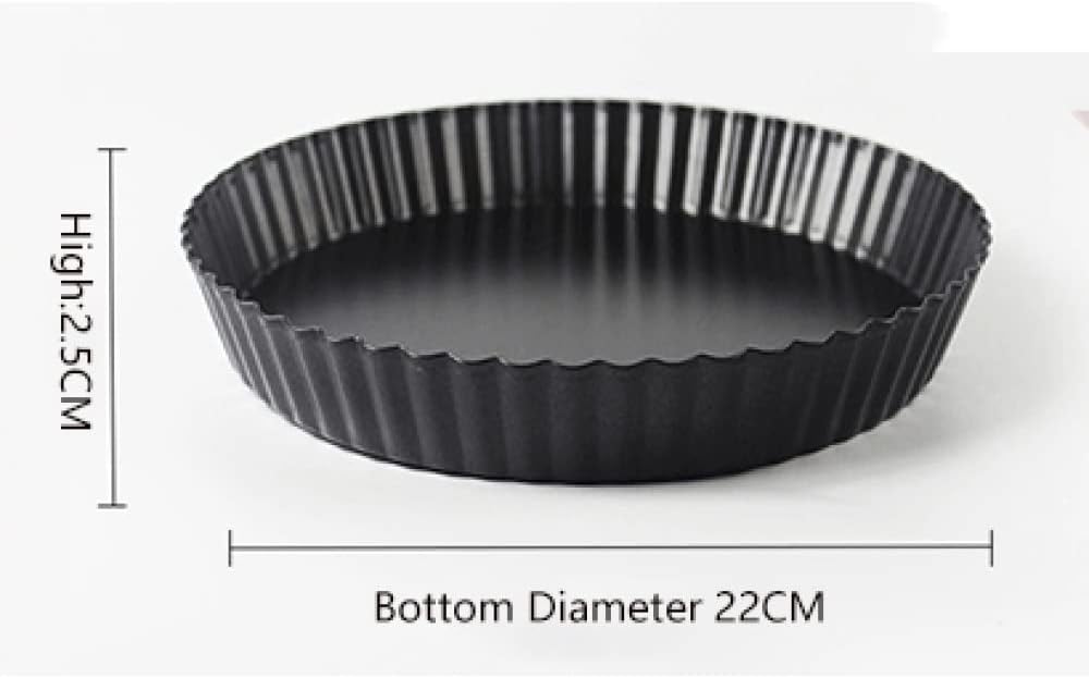 Bakeware Pizza Cake Round Mold Non-Stick Tart Quiche Flan Pan Mold Pie Removable Loose Bottom Non-Stick Baking Pan/23 (Color : 8 inches) (9 inches)