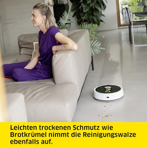 Kärcher Wischroboter RCF 3, smarte App-Steuerung, LiDAR-Laser-Navigation, Kartierung, Raum- und Hinderniserkennung, 120 min. Laufzeit, für Hartböden – Bild 4
