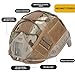 TACWJDM Airsoft Fast MH Helmet Set-Tactical Bump Helmet(4.5mm) with Upgraded Knob-Type Adjustable Suspension/Fade-Resistant 500D Helmet Cover -for Paintball Shooting Hunting(Green,L)