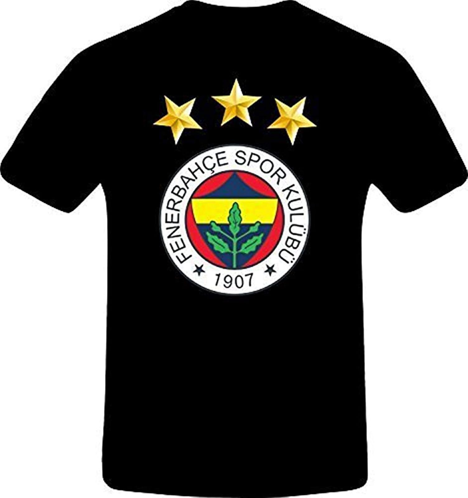 Vegetime Fenerbahce Black Men's T-Shirt Graphic Unisex Tee Shirt