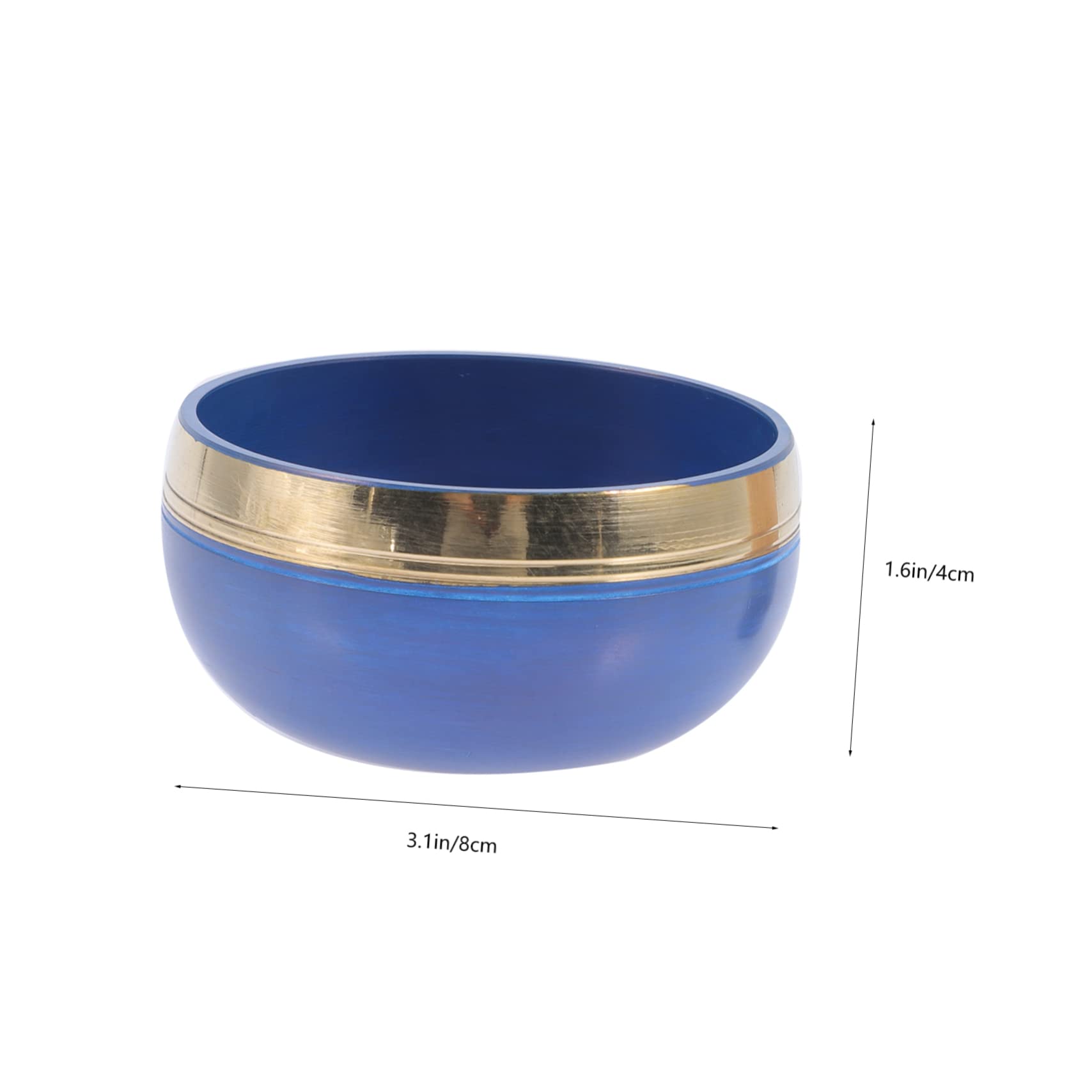 1 Set Ciotola per musica buddista Ciotola per meditazione Ciotola per canto blu Decorazione Ciotola per preghiera Ciotole per Chakra Ciotola Zen Ciotole per meditazione Ciotola per Buddha Fornitura