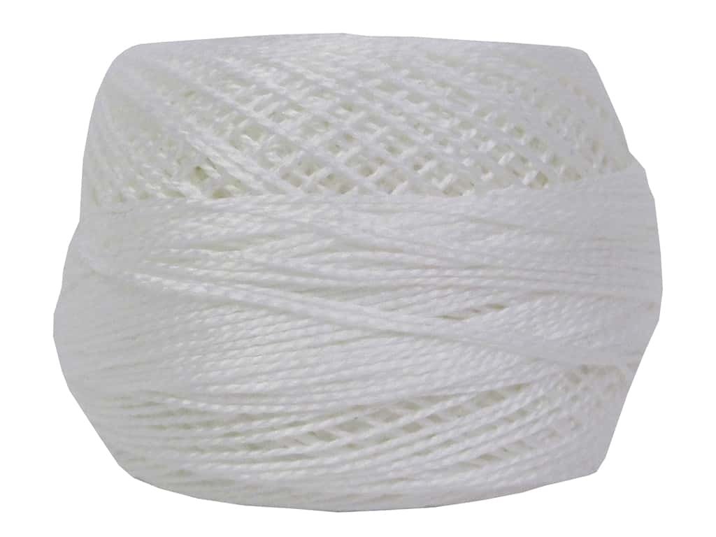 Dmc Snow-White Thread Pearl Cotton Balls Size 8 95 Yards Snow White 116 8-B5200 (10-Pack)
