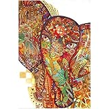 Canvas Wall Art Red India Elephant Frameless Oil Paintings On Canvas Wall Art Abstract Art Canvas...