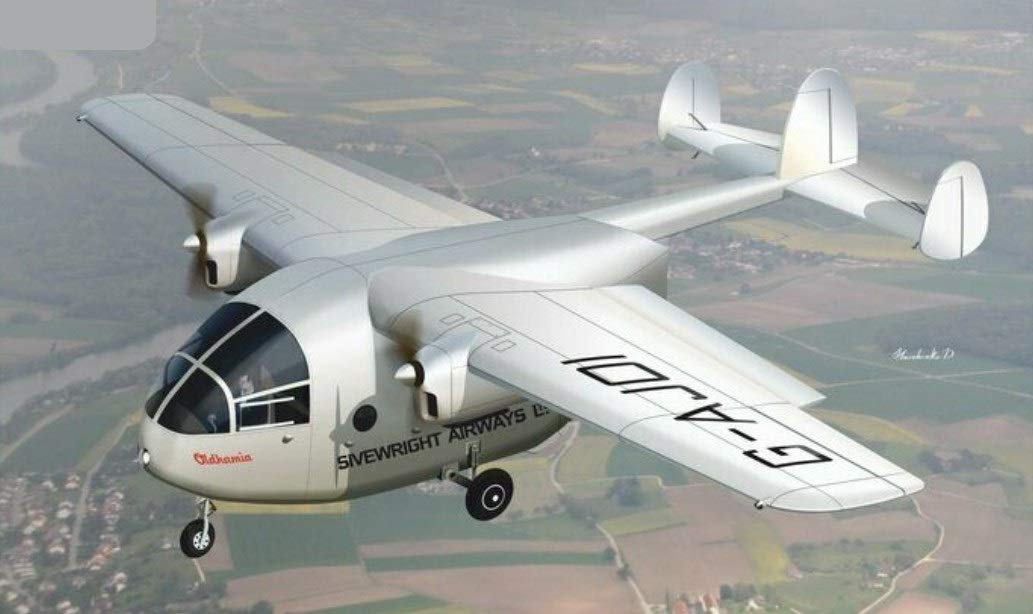 Amazon | プラスチック飛行機モデル構築キットマイルm.57 Aerovan 1