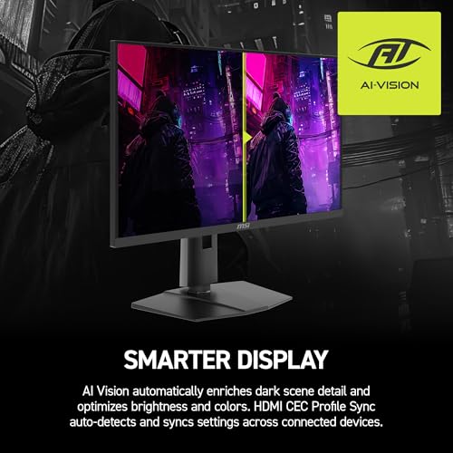 Image of msi MAG 275QPF E21 27-inch 2560 x 1440 (QHD) Gaming Monitor, 210Hz, FreeSync Premium Pro, G-SYNC Compatible, HDMI, DisplayPort, VESA Mountable, Tilt, Height Adjustable, Speaker, 0.03ms, Black