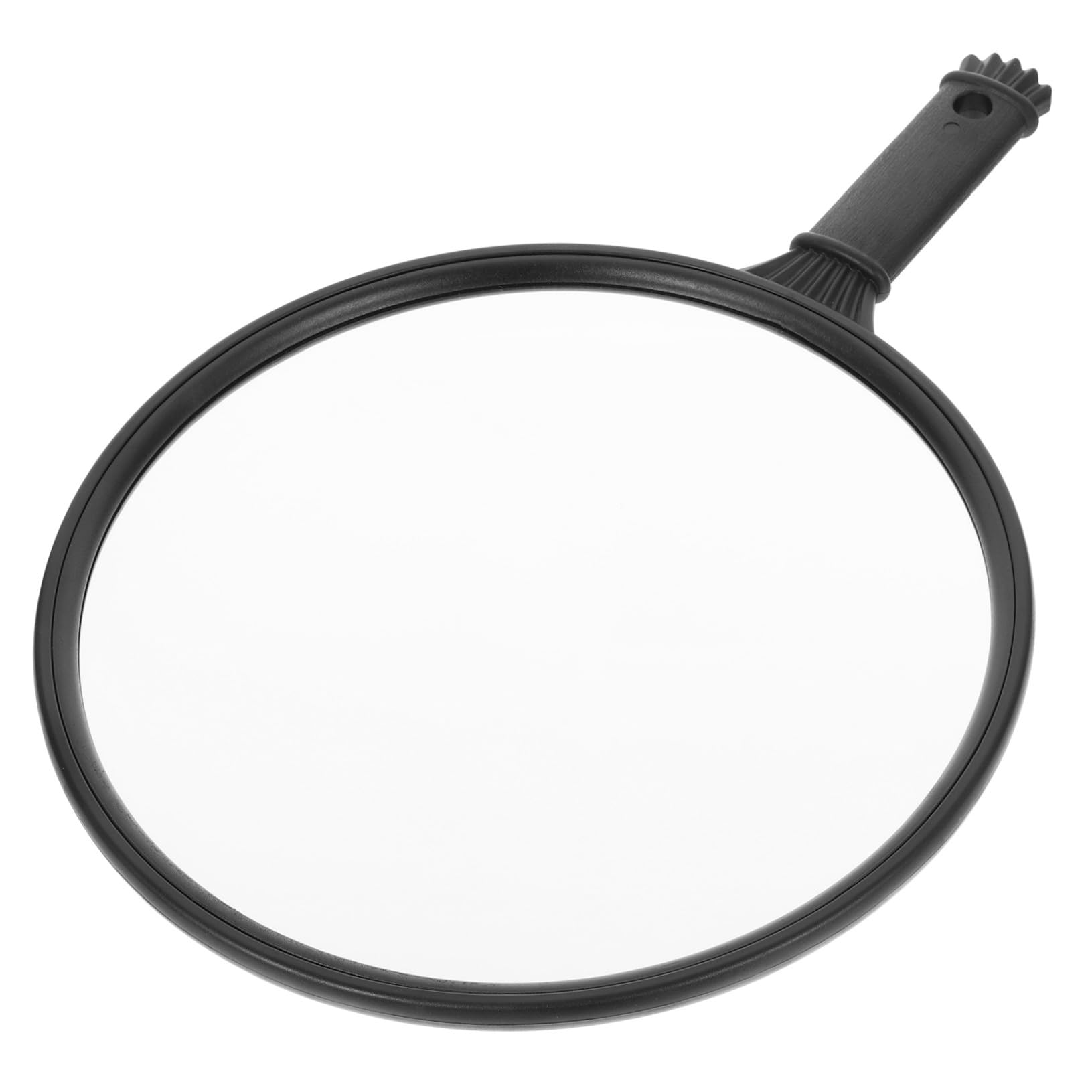 Miroir à main barbier rond pour coiffeur avec miroir de maquillage vue arrière pratique