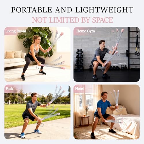 Cuerdas de batalla sin cuerda para entrenamientos HIIT portátiles en casa 7