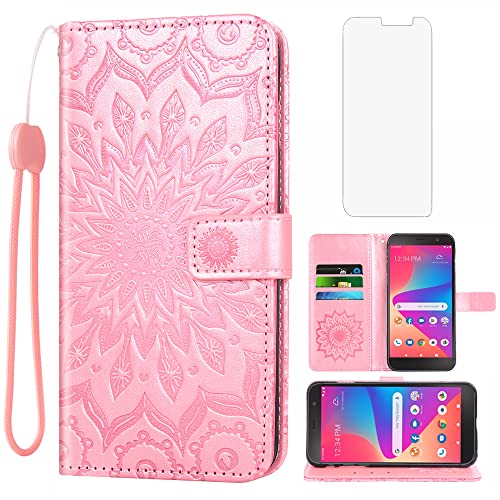 Coffret protection BLU View 2 B130DL une idée cadeau élégante avec étui cuir et verre