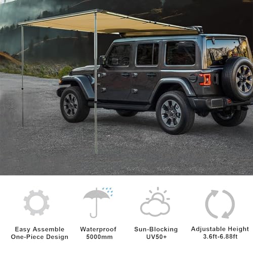 Abri terrestre imperméable PU5000mm : auvent réglable pour van - 2