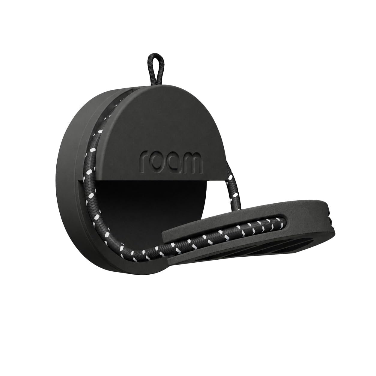 Roam Smart Tracker, Funziona con Android e iPhone, tiene traccia delle chiavi, borse, biciclette e altro ancora, batteria sostituibile di 1 anno, resistente all'acqua e alla polvere, cinturino e cavo